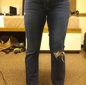 Hollister Distressed Straight Leg Jeans